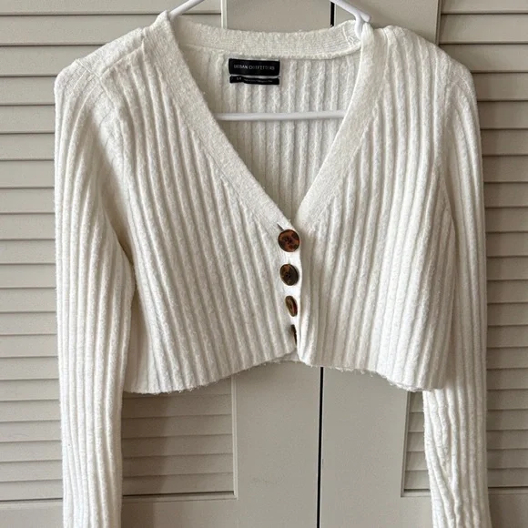 Urban Outfitters Cream Button-Up Cardigan - Picture 1 of 1